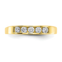10k CZ Polished Child's Ring-10C1146
