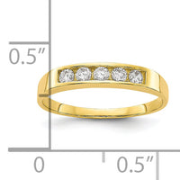 10k CZ Polished Child's Ring-10C1146