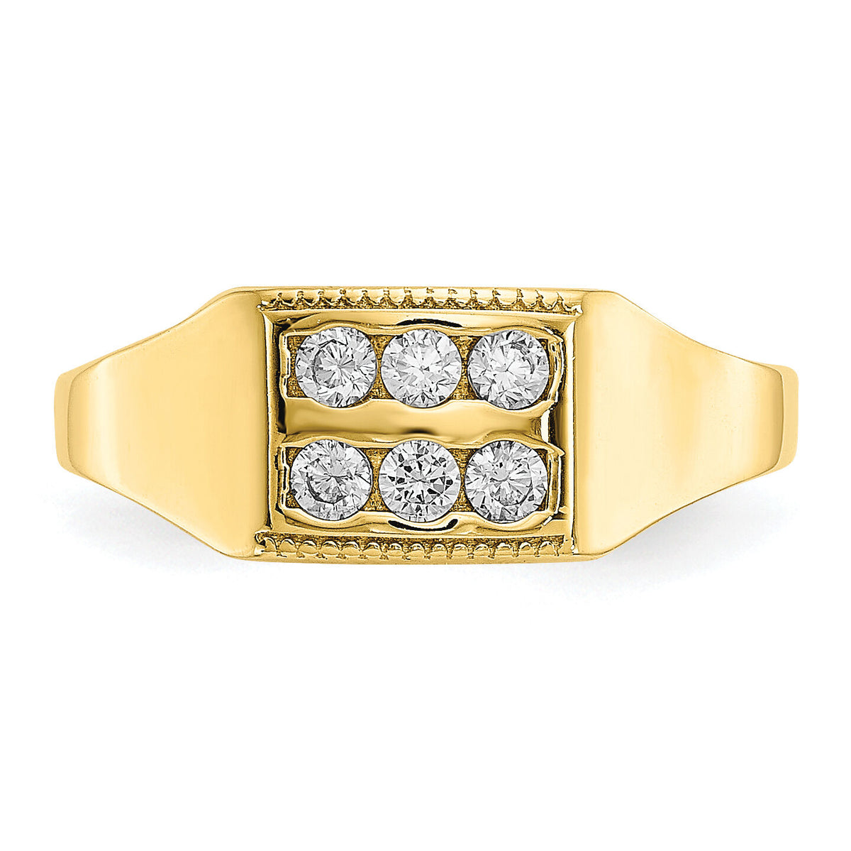 10k CZ Polished Child's Ring-10C1147