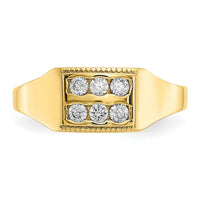 10k CZ Polished Child's Ring-10C1147