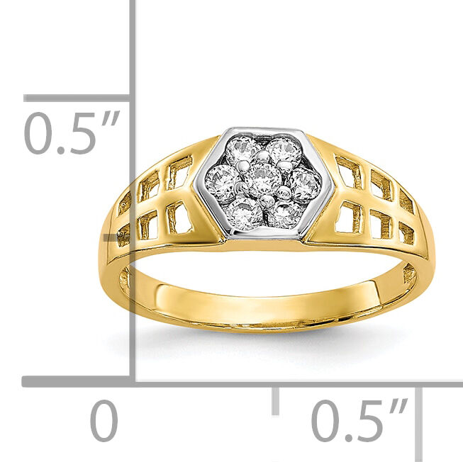 10k CZ Child's Ring-10C1150