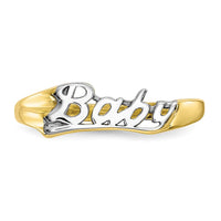 10K w/ Rhodium BABY Child's Ring-10C1153