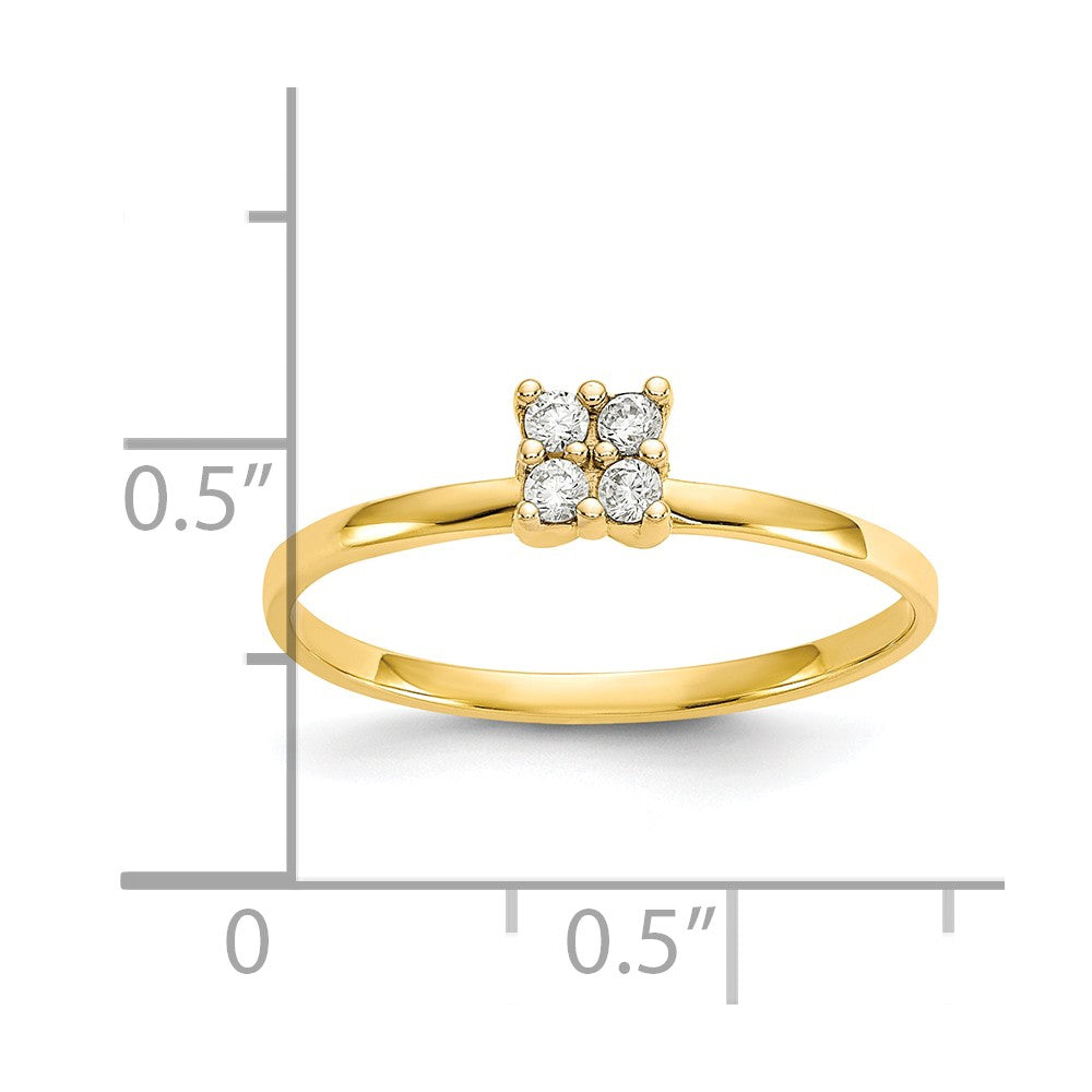 10k CZ Promise Ring-10C1169