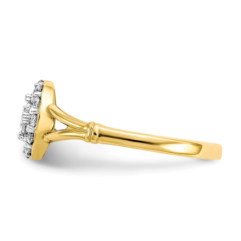 10k CZ Cluster Ring-10C1172