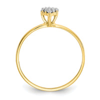 10k CZ Promise Ring-10C1176