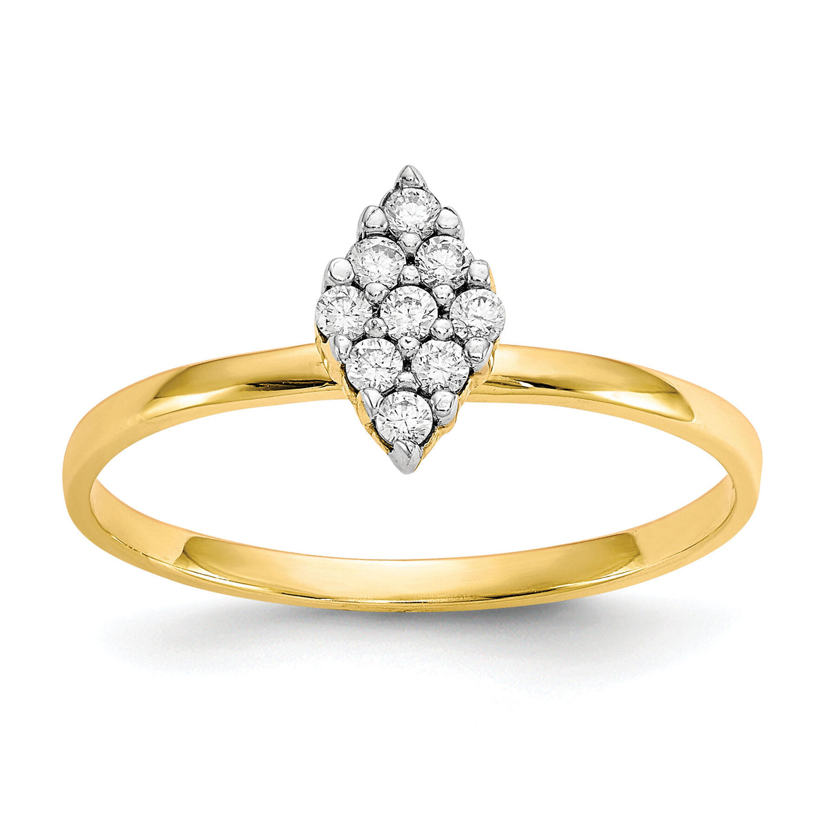 10k CZ Promise Ring-10C1176