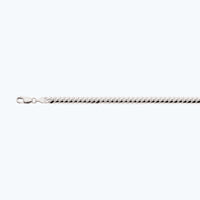 10K 5MM WHITE GOLD SOLID MIAMI CUBAN 30" CHAIN NECKLACE (AVAILABLE IN LENGTHS 7" - 30")