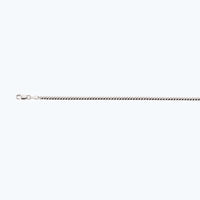 14K 2.5MM WHITE GOLD SOLID MIAMI CUBAN 18" CHAIN NECKLACE (AVAILABLE IN LENGTHS 7" - 30")
