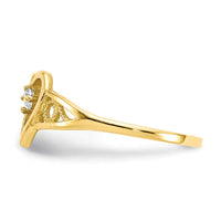 10k Heart CZ Ring-10C1213