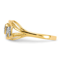 10K w/Rhodium Mom CZ Ring-10C1221