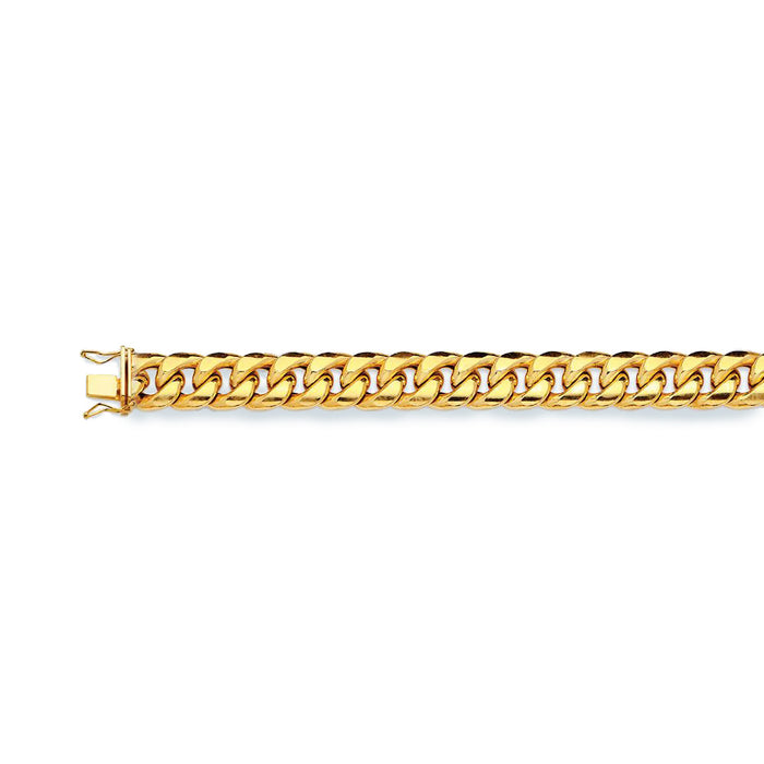 14K 11MM YELLOW GOLD HOLLOW MIAMI CUBAN 28" CHAIN NECKLACE (AVAILABLE IN LENGTHS 7" - 30")