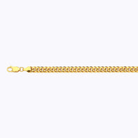 14K 6MM YELLOW GOLD HOLLOW MIAMI CUBAN 16" CHAIN NECKLACE (AVAILABLE IN LENGTHS 7" - 30")