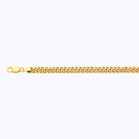 14K 6MM YELLOW GOLD HOLLOW MIAMI CUBAN 20" CHAIN NECKLACE (AVAILABLE IN LENGTHS 7" - 30")