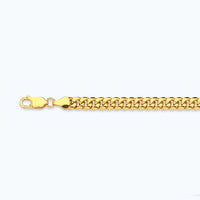 10K 4.5MM YELLOW GOLD HOLLOW MIAMI CUBAN 24" CHAIN NECKLACE (AVAILABLE IN LENGTHS 7" - 30")