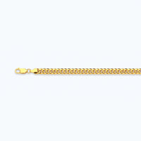 10K 3MM YELLOW GOLD HOLLOW MIAMI CUBAN 22" CHAIN NECKLACE (AVAILABLE IN LENGTHS 7" - 30")