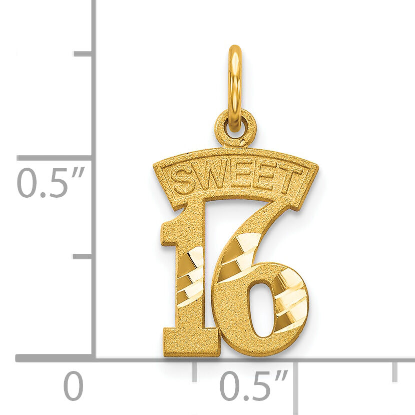 10k SWEET 16 Charm-10C125