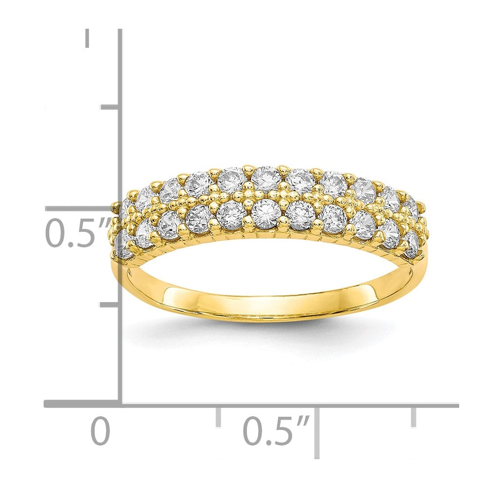 10k Fancy CZ Ring-10C1252