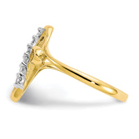 10k CZ Cross Ring-10C1282