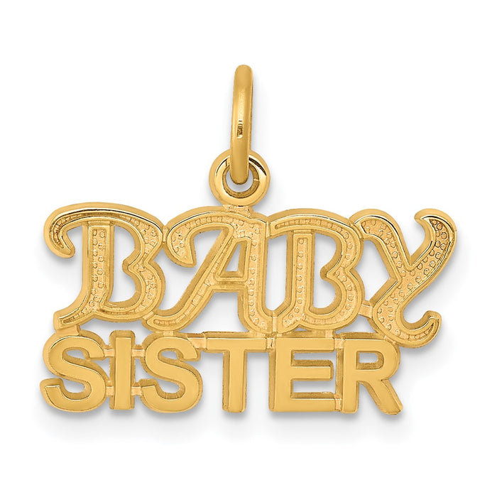 10K BABY SISTER Charm-10C128