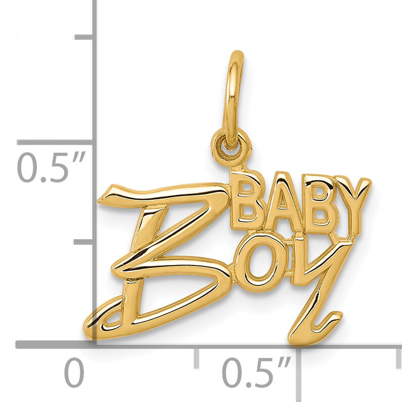 10k BABY BOY Charm-10C129