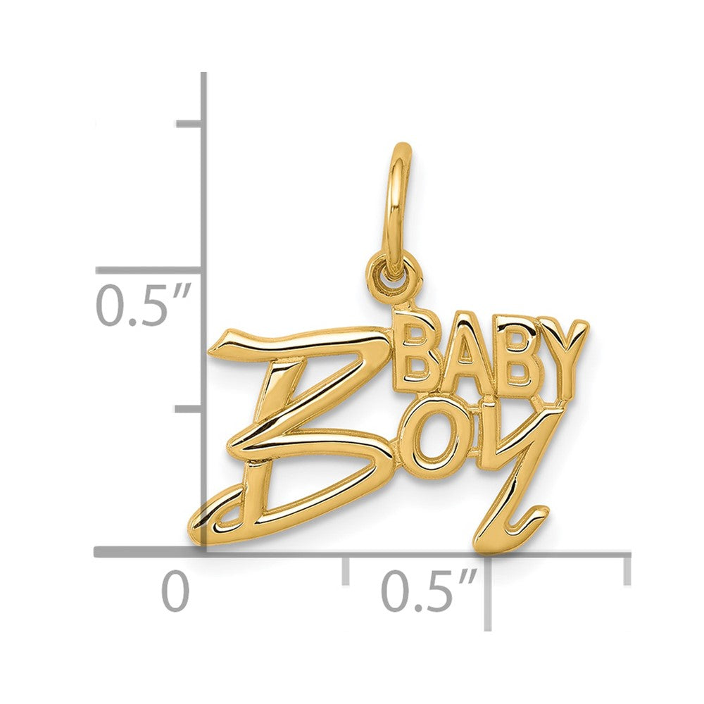 10k BABY BOY Charm-10C129