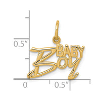 10k BABY BOY Charm-10C129