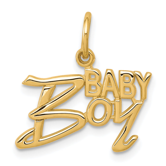 10k BABY BOY Charm-10C129