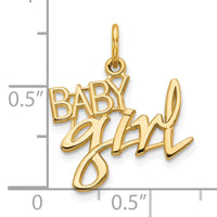 10k BABY GIRL Charm-10C130