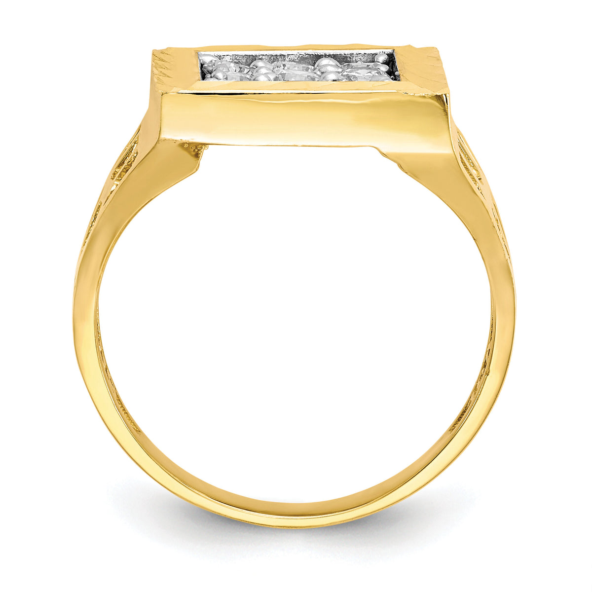 10k Men's CZ Ring-10C1302