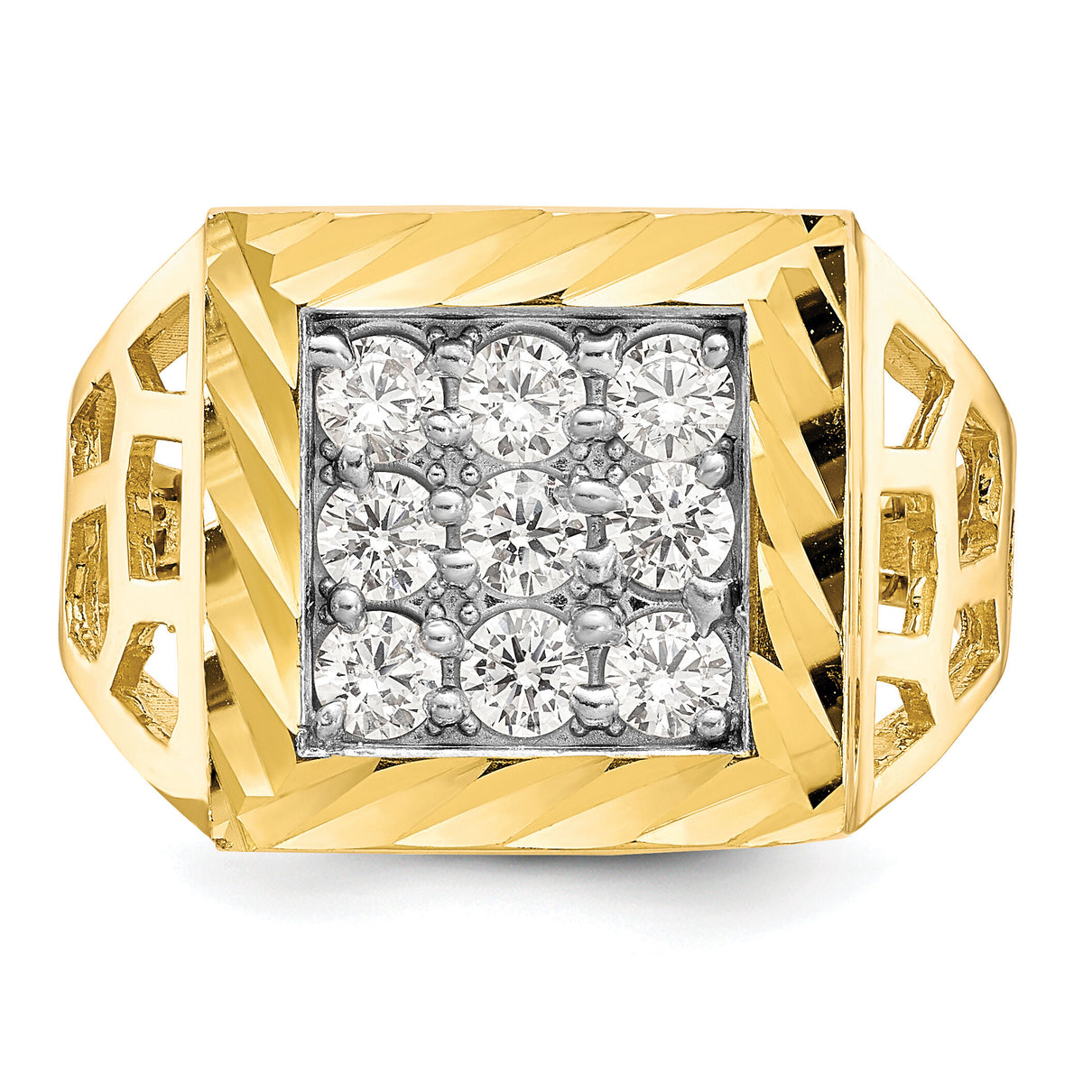 10k Men's CZ Ring-10C1302