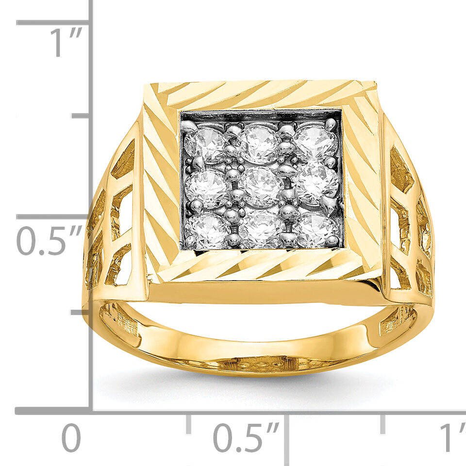 10k Men's CZ Ring-10C1302