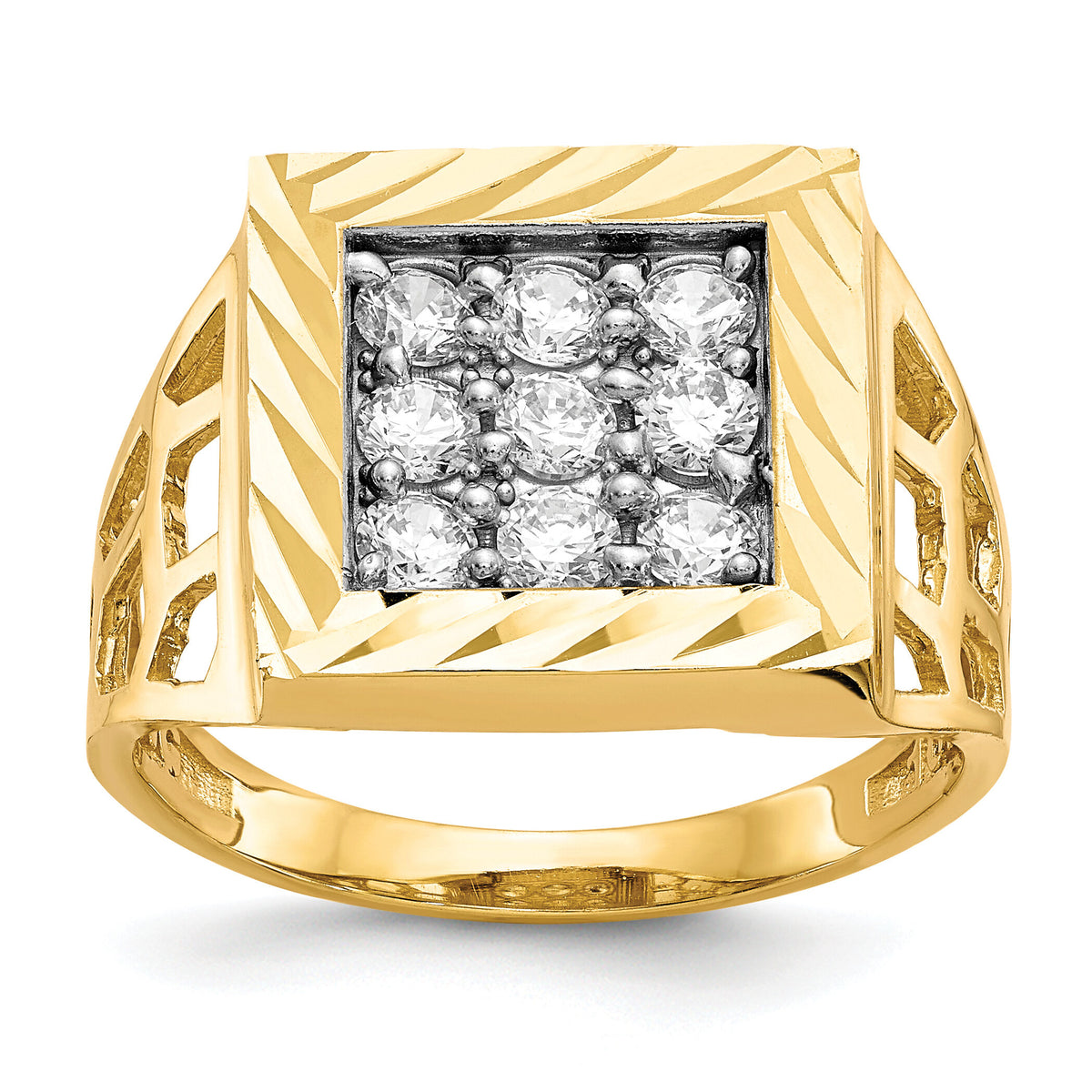 10k Men's CZ Ring-10C1302