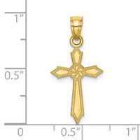 10k Passion Cross Pendant-10C1310