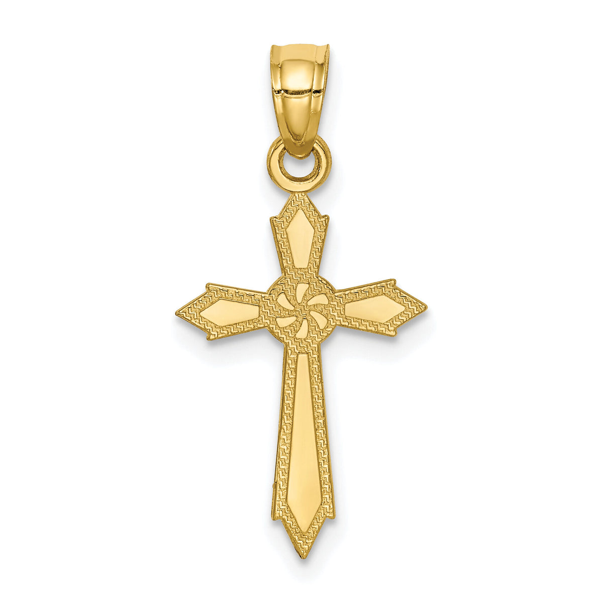 10k Passion Cross Pendant-10C1310