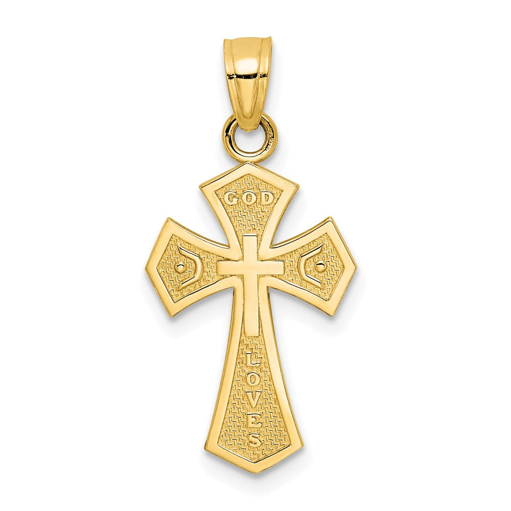 10k Reversible Cross Charm-10C1311