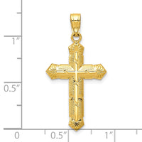 10k Passion Cross Pendant-10C1315