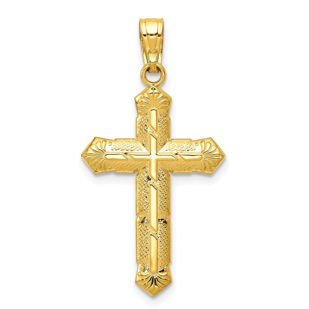 10k Passion Cross Pendant-10C1315