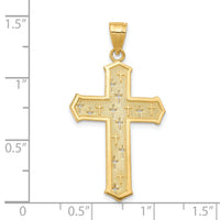 10k Passion Cross Pendant-10C1317