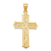 10k Passion Cross Pendant-10C1317