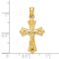 10k Reversible Crucifix /Cross Pendant-10C1340