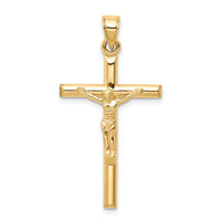 10k Hollow Crucifix Pendant-10C1342
