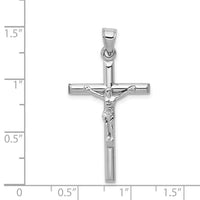 10k White Gold Crucifix Pendant-10C1343