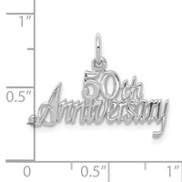 10k White Gold 50th Anniversary Charm-10C134W