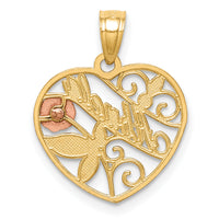 10K Two-Tone w/White Rhodium ABUELA Pendant-10C1356