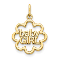 10k BABY GIRL Charm-10C136