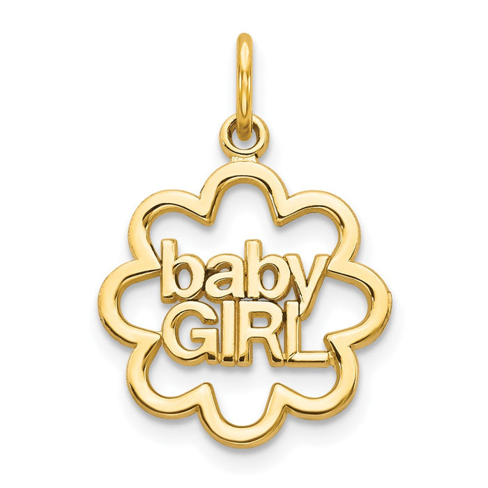 10k BABY GIRL Charm-10C136