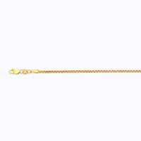 14K 2MM YELLOW GOLD VENETIAN BOX 18" CHAIN NECKLACE (AVAILABLE IN LENGTHS 7" - 30")