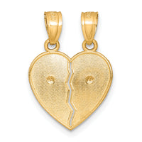 10K Two-Tone w/White Rhodium Break Apart Te Amo Pendant-10C1369