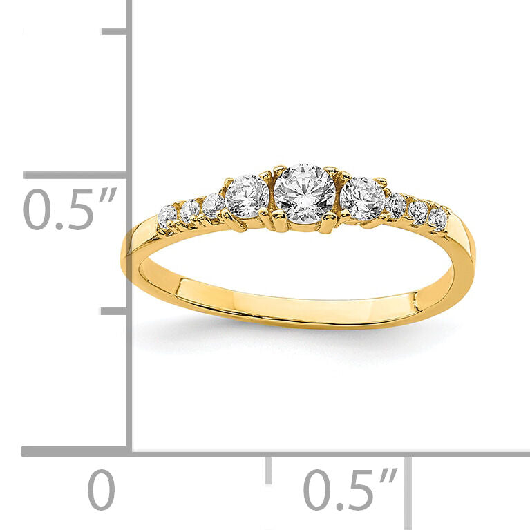 10K CZ Fancy Child's Ring-10C1388
