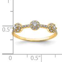 10K CZ Stackable Ring-10C1393
